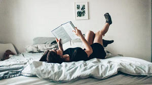 woman in student residence