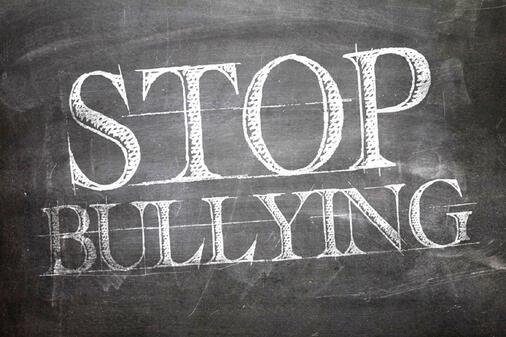 Stop Bullying written in chalk