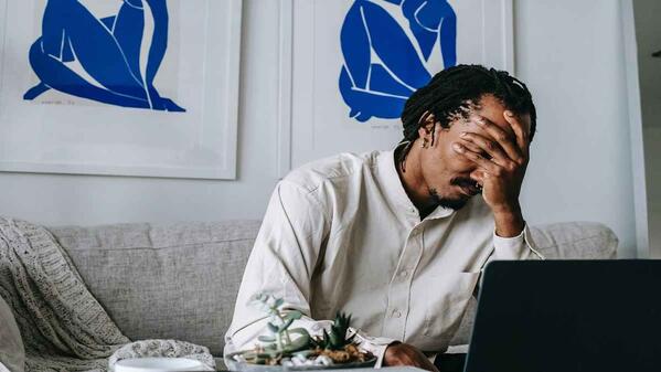 frustrated job seeker