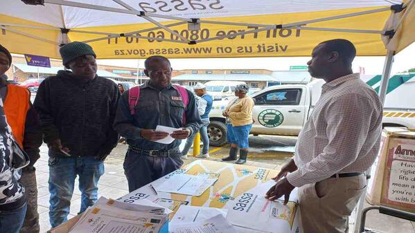Sassa clients assisted with grants payments in a campaign