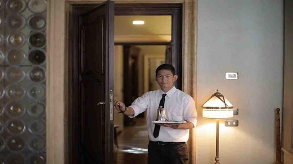 hotel staff are to attend to tourists as part of their job