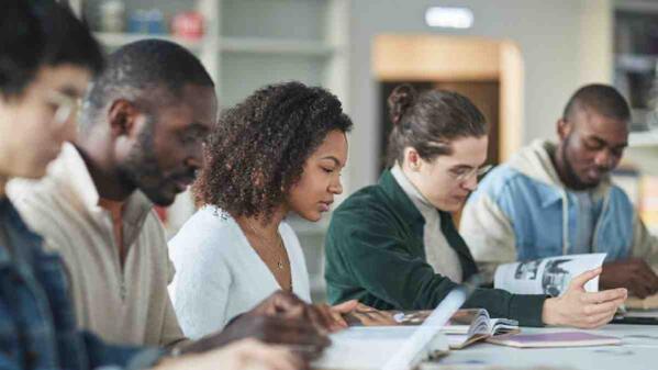 Milpark Education students working in a group
