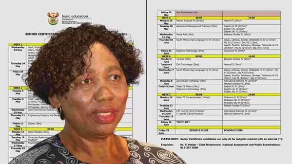 2023 NSC exam timetable