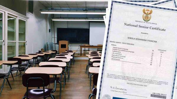 learner checking matric exam results 