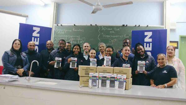 Engen donating scientific calculators to learners 