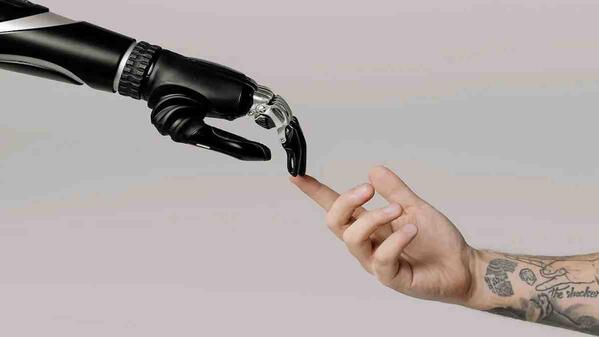person using AI