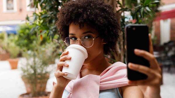 person taking a selfie