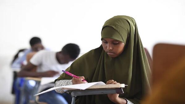 matric learner rewriting exams