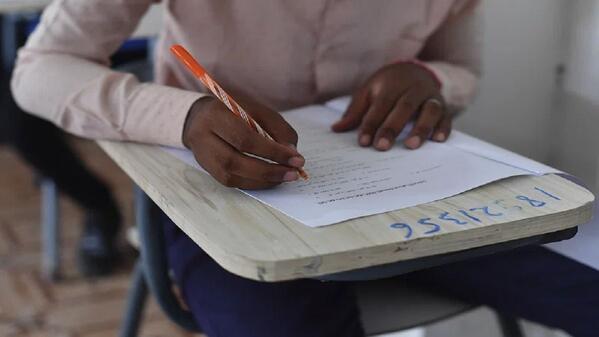 matric learner rewriting exams