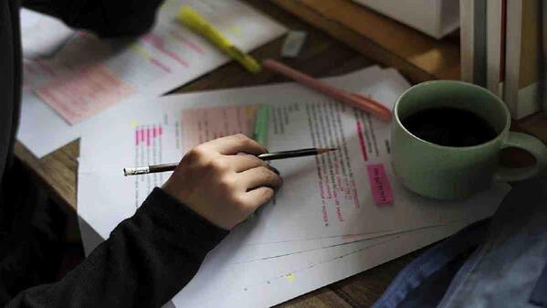 learner studying for matric exams