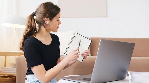lady studying